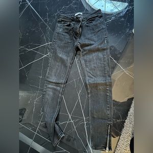 Sandro black jeans with zips 36 size